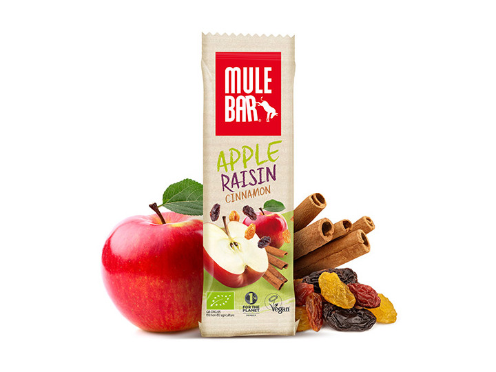 Barre énergétique bio Mulebar 40g Pomme Cannelle