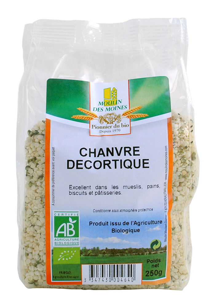 Chanvre décortiqué 250g bio