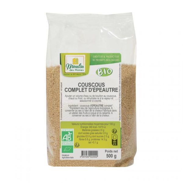 Couscous d'épeautre 500g bio