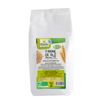 Farine de blé blanche T45 1kg bio