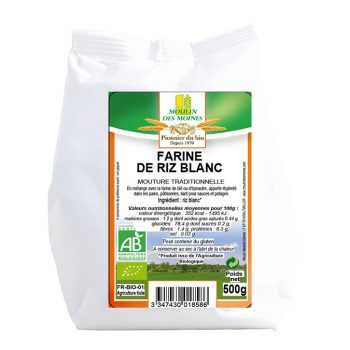 Farine de riz blanc 500g bio