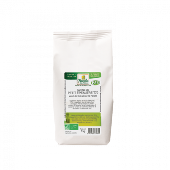 Farine de petit épeautre blanche T70 meule de pierre bio - 1kg