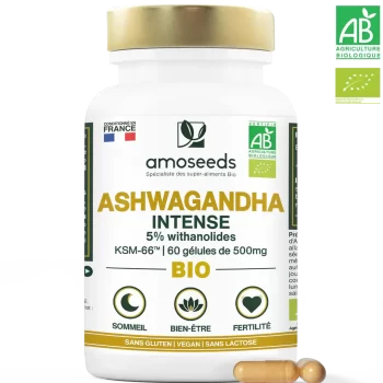 Ashwagandha KSM-66™ Bio, 5% withanolides | 60 gélules