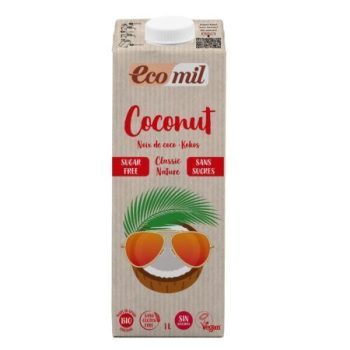 Ecomil Lait de coco sans sucres Bio 1 L